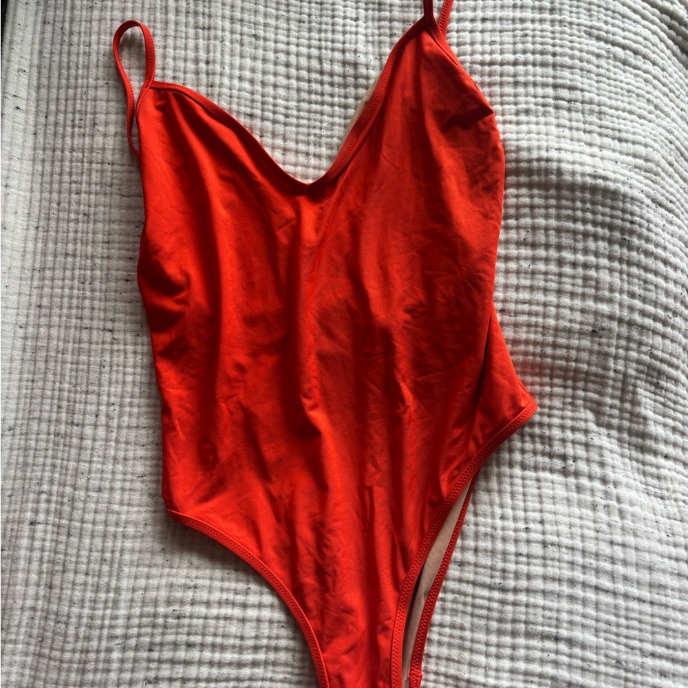 J. Crew Red One Piece Swimsuit